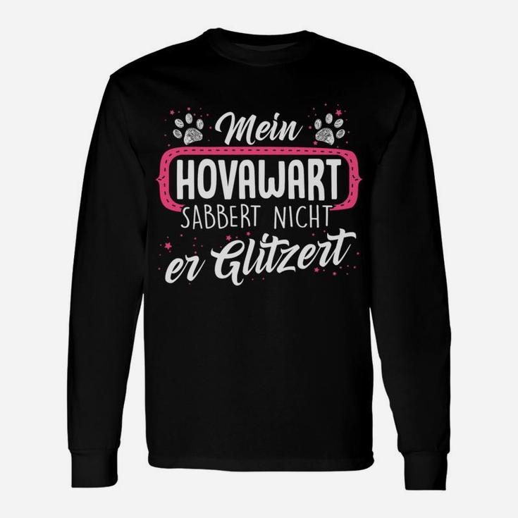 Lustiges Hovawart Langarmshirts - Er sabbert nicht, er glitzert, Fan-Langarmshirts für Hundefreunde