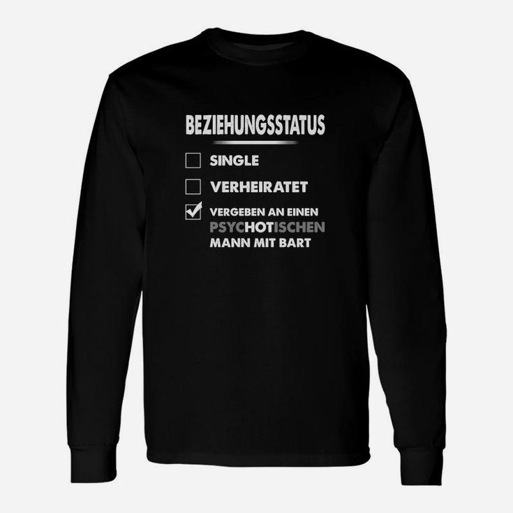 Lustiges Langarmshirts Beziehungsstatus: Vergeben an Mann mit Bart