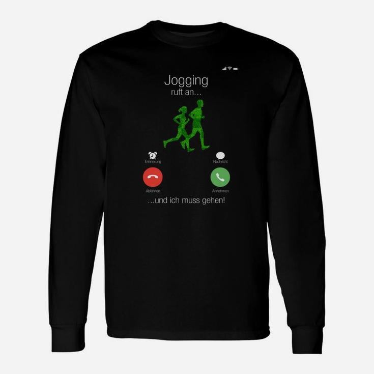 Lustiges Laufshirt Jogging Not Going - Ich Muss Gehen, Humorvoll für Sportmuffel Langarmshirts