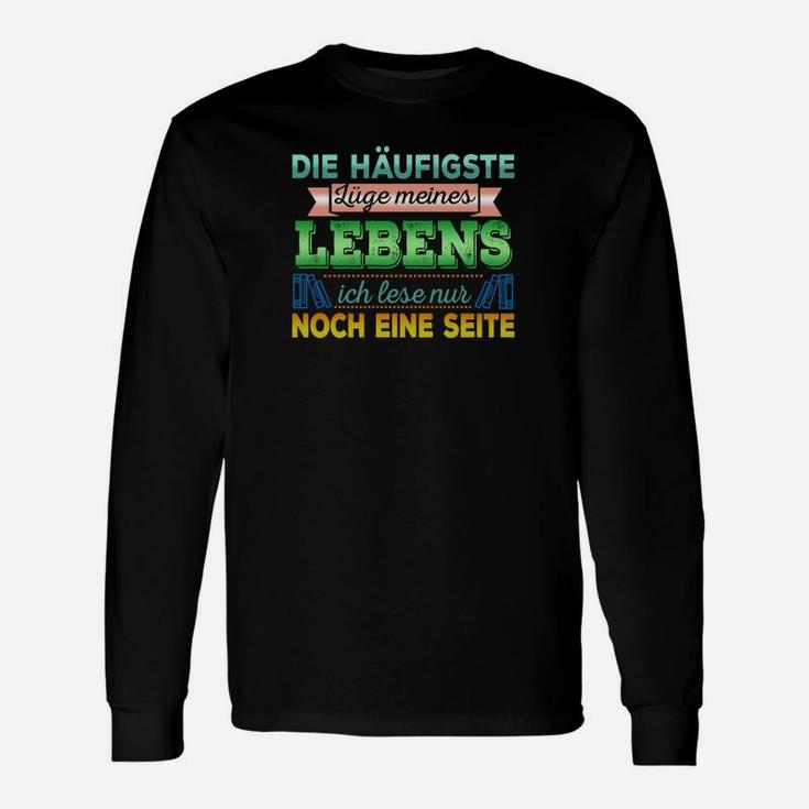 Lustiges Leseratten Langarmshirts - Ich lese nur noch eine Seite