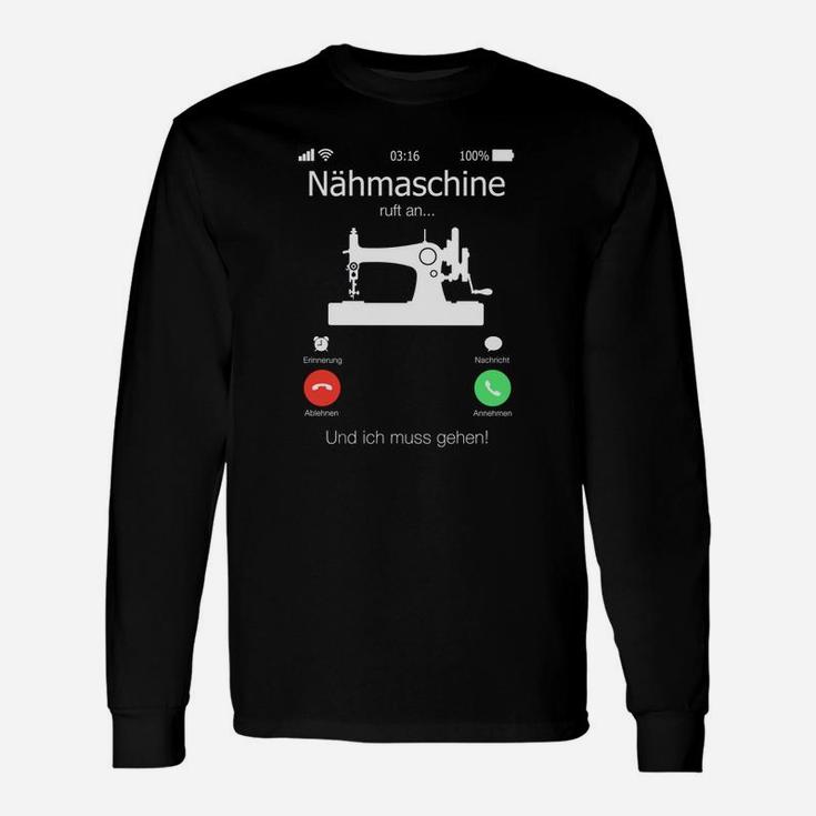 Lustiges Nähmaschinen Langarmshirts, Perfekt für Hobbynäher