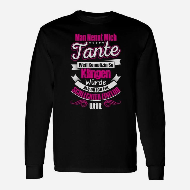 Lustiges Tante Spruch Langarmshirts, Komplizin & Kumpel Design