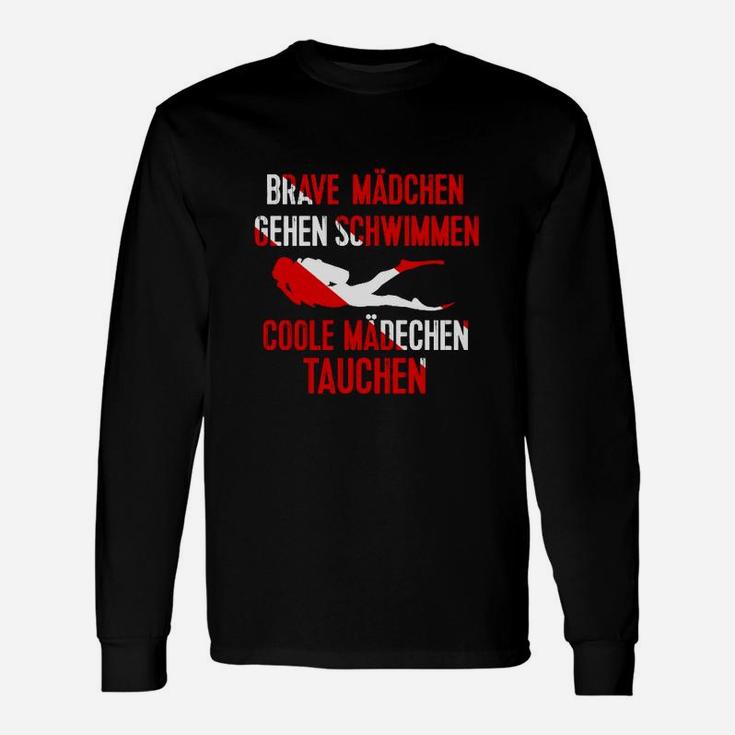 Mädchen Tauchen Sporttauchen Langarmshirts