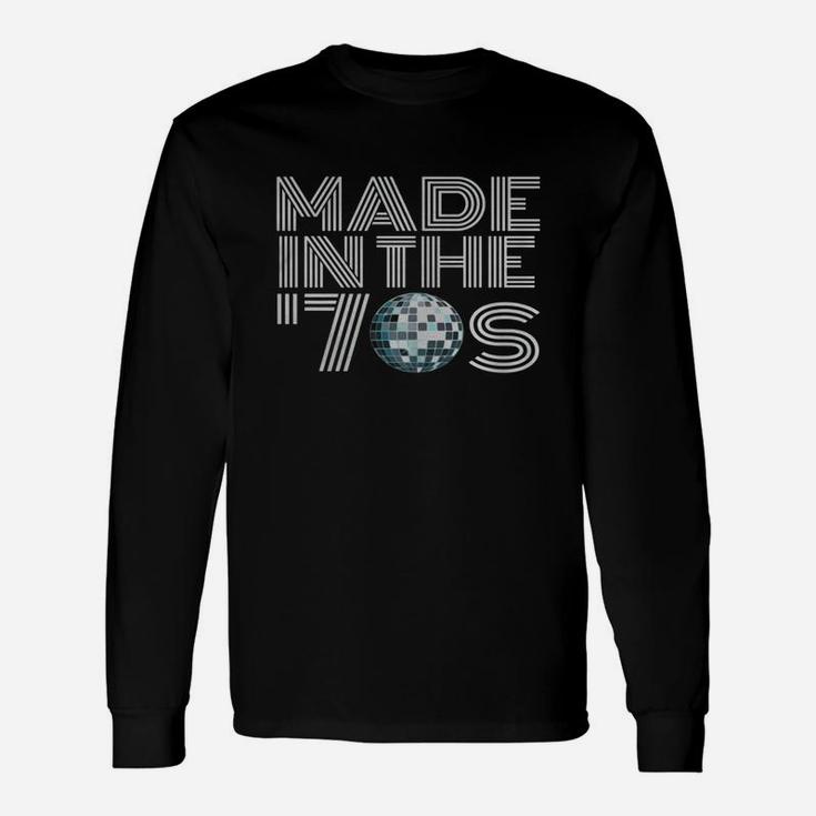 Made In The 70s Shirt Vintage 70s Retro T-shirt Disco Ball Long Sleeve T-Shirt
