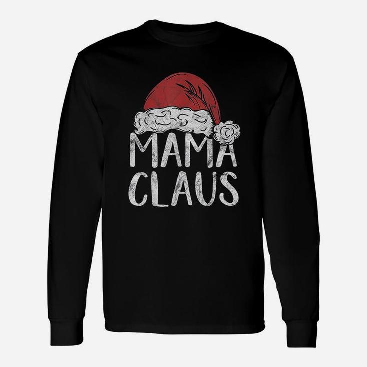 Mama Claus Christmas Costume Santa Matching Xmas Long Sleeve T-Shirt