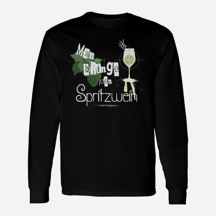 Mann Bringt Den Spritzwein Mit Langarmshirts