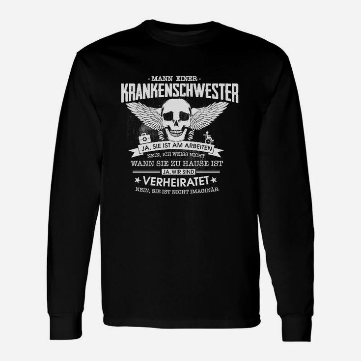 Mann einer Krankenschwester Langarmshirts, Motivdruck für Pflegefamilie