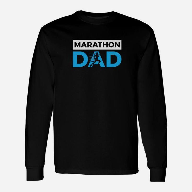 Marathon Dad Sport Running Fathers Day Long Sleeve T-Shirt