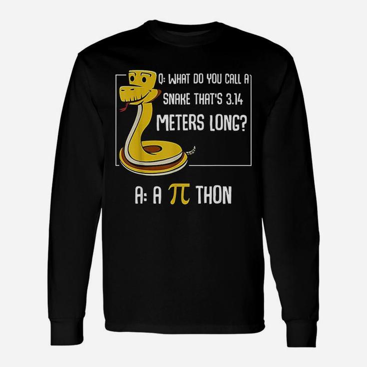Math Lover Number Pi Thon Snake Calculating Long Sleeve T-Shirt