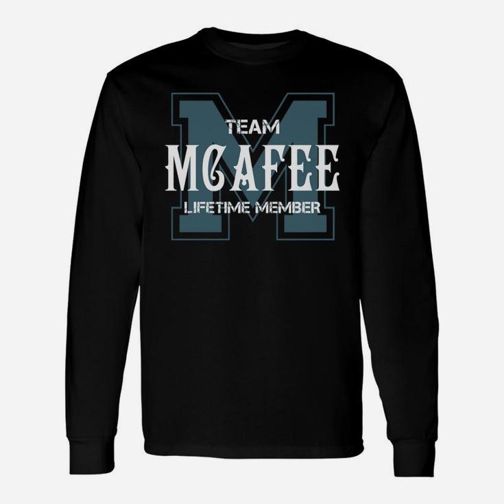 Mcafee Shirts Team Mcafee Lifetime Member Name Shirts Long Sleeve T-Shirt