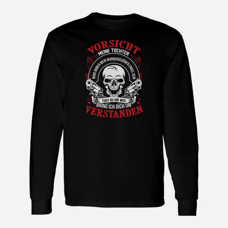 Meine Tochter, Mein Engel Langarmshirts - Schutzvater Warnung Design