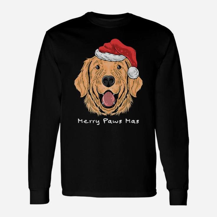 Merry Paws Mas Dog Lover Christmas Long Sleeve T-Shirt
