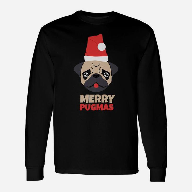 Merry Pugmas Pug Dog Ugly Christmas Long Sleeve T-Shirt