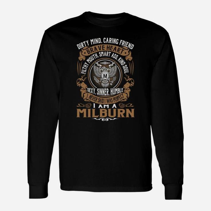Milburn Brave Heart Eagle Name Shirts Long Sleeve T-Shirt