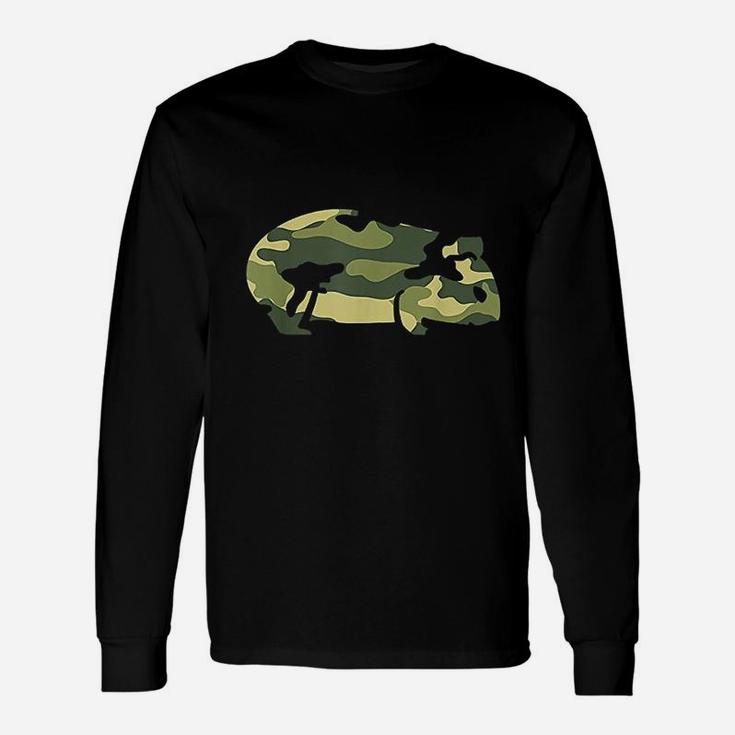 Military Guinea Pig Camo Us Cavy Veteran Long Sleeve T-Shirt