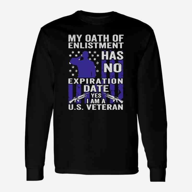 Military, Us Veterans Oath Of Enlistment Long Sleeve T-Shirt