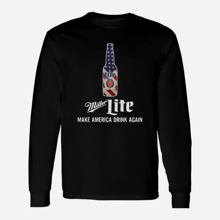 Miller Lite Make America Drink Again Long Sleeve T-Shirt