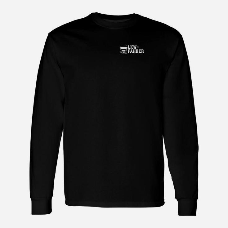 Minimalistisches Textdesign Schwarzes Langarmshirts für Herren, Stilvolles Tee