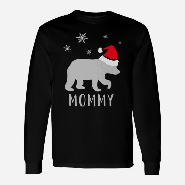 Mommy B E A R Christmas Pajama Idea Long Sleeve T-Shirt