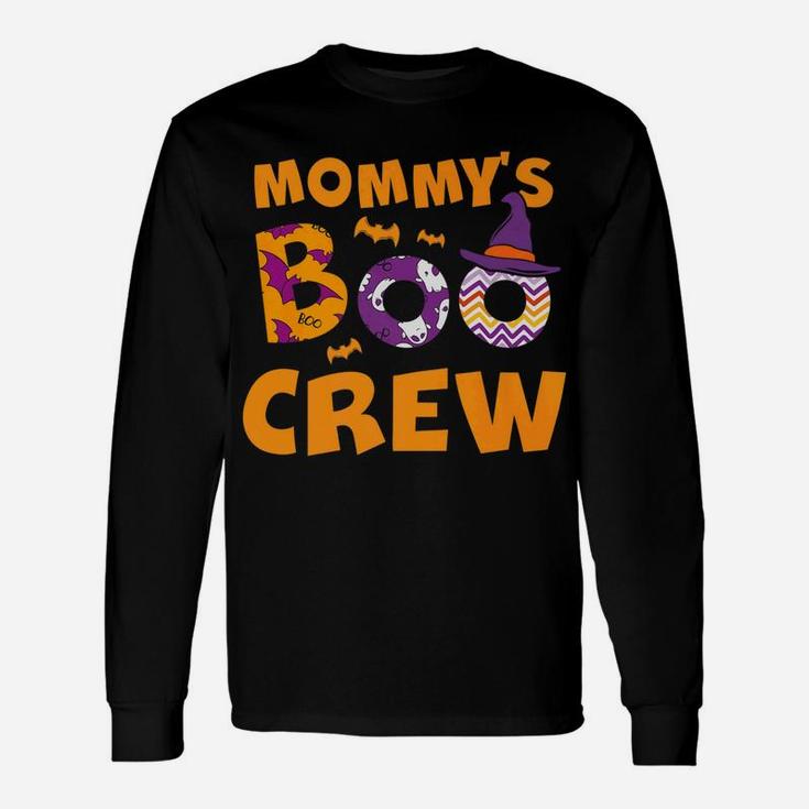 Mommys Boo Crew Mommys Crew Halloween Costume Long Sleeve T-Shirt