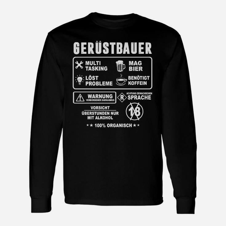 Multitasking Gerüstbauer Langarmshirts, Lustige Bierliebhaber Sprüche