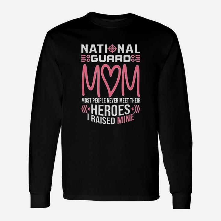 National Guard Mom Army Heroes Military Long Sleeve T-Shirt