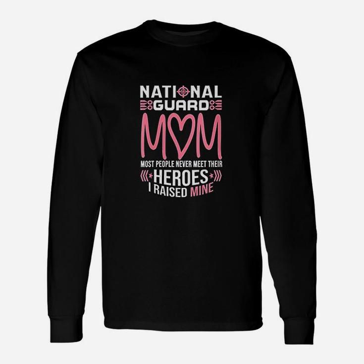 National Guard Mom Army Heroes Military Long Sleeve T-Shirt