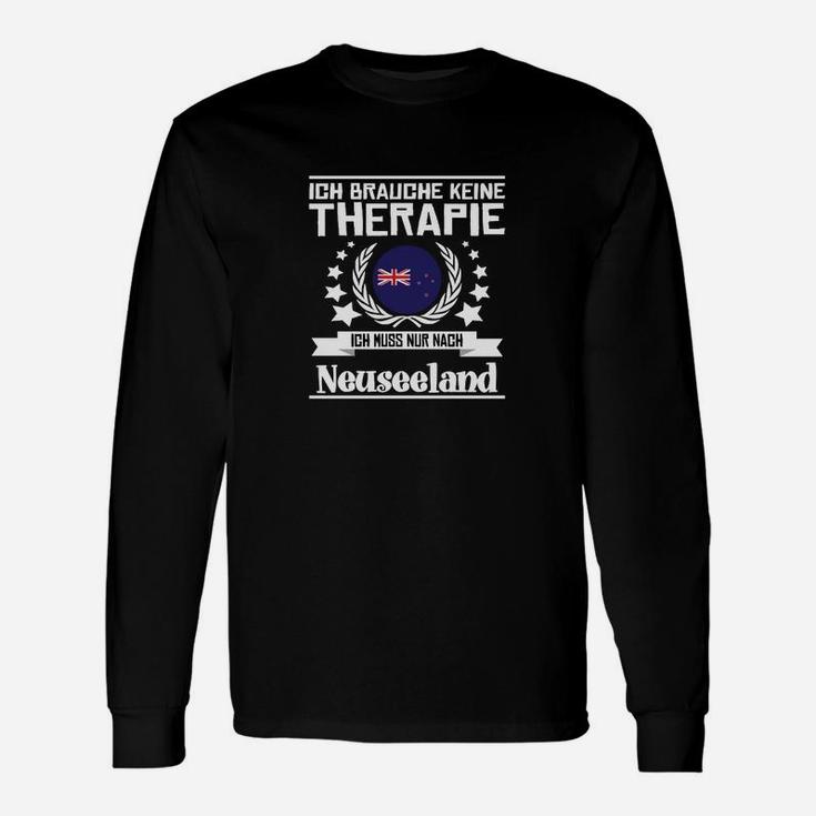 Neuseeland Therapie Spruch Langarmshirts, Urlaub Motiv Langarmshirts