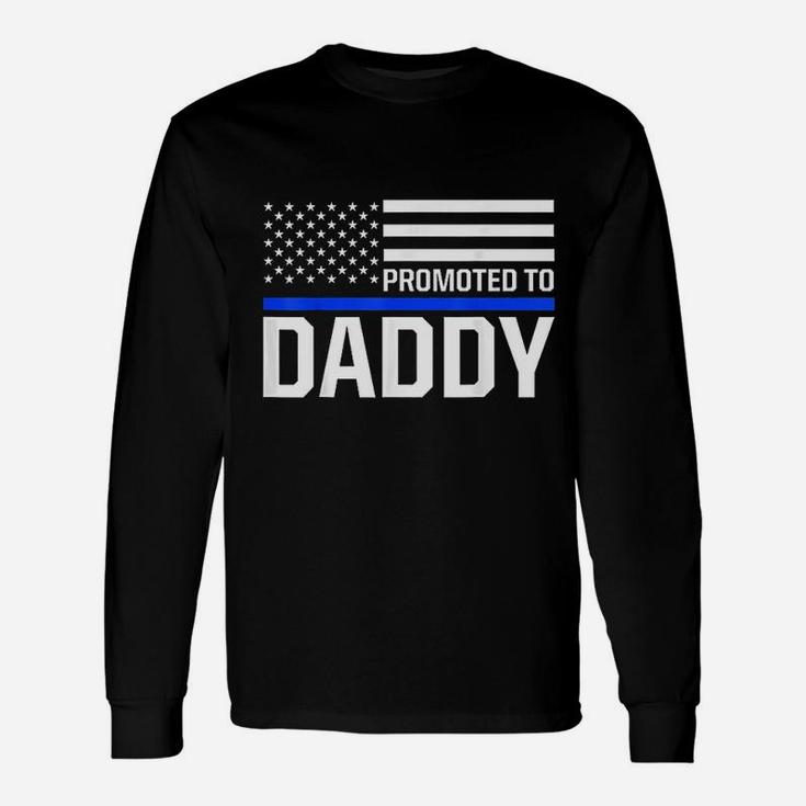 New First Time Dad To Be Police Law Enforcement Daddy Long Sleeve T-Shirt