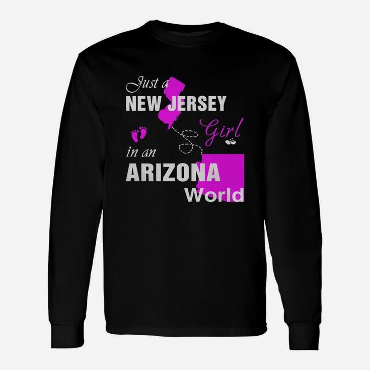 New Jersey Girl In Arizona Shirts,new Jersey Girl Tshirt,arizona Girl T-shirt,arizona Girl Tshirt,new Jersey Girl In Arizona Shirts,arizona Girl Hoodie,new Jersey Girl Shirt Long Sleeve T-Shirt