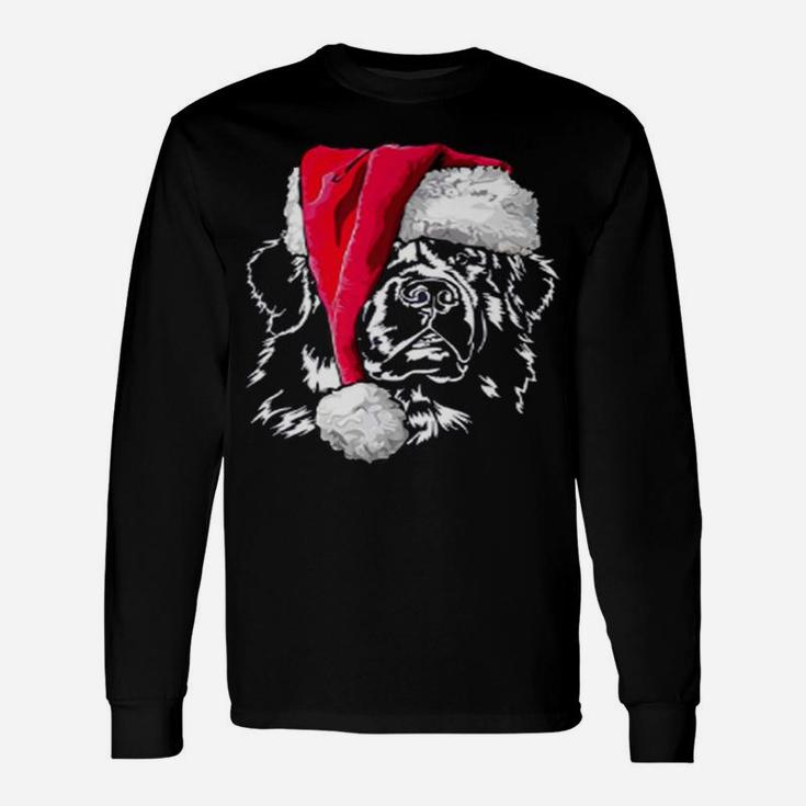 Newfoundland Christmas Dog Tee Hund Long Sleeve T-Shirt