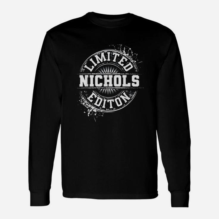 Nichols Surname Tree Birthday Reunion Idea Long Sleeve T-Shirt