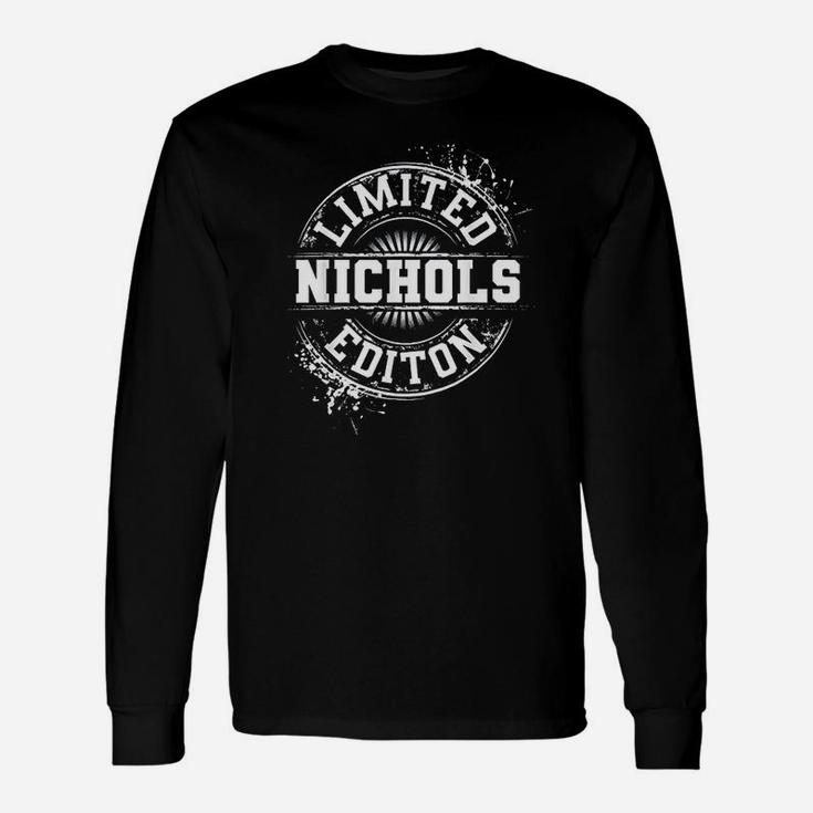 Nichols Surname Tree Birthday Reunion Long Sleeve T-Shirt