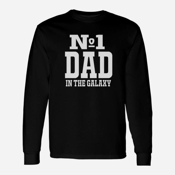 No 1 Dad In The Galaxy Best Premium Long Sleeve T-Shirt