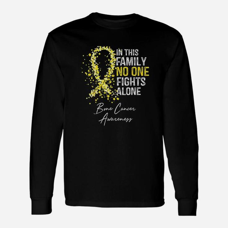 In This No One Fights Alone Bone Awareness Long Sleeve T-Shirt