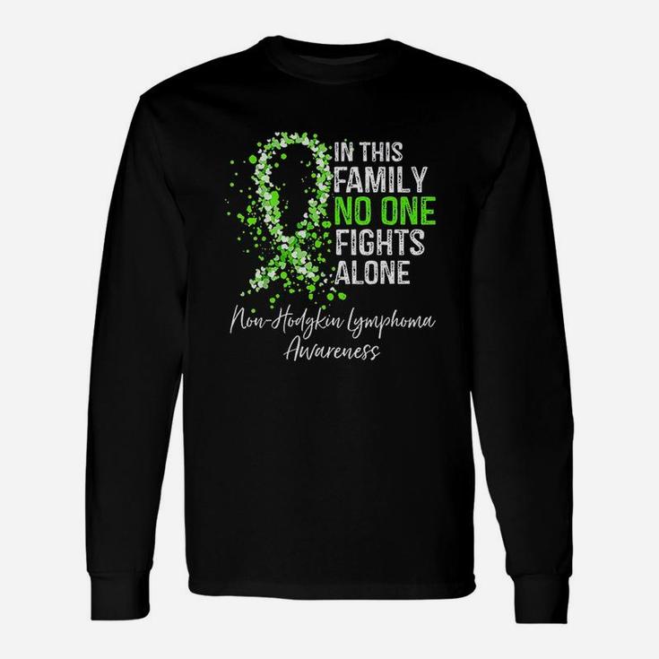 In This No One Fights Alone Lymphoma Long Sleeve T-Shirt