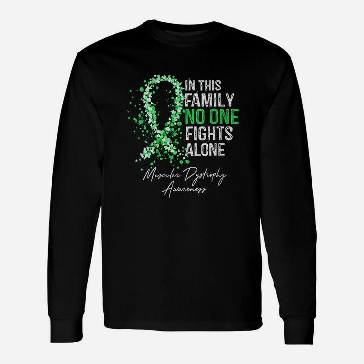 In This No One Fights Alone Muscular Dystrophy Awareness Long Sleeve T-Shirt