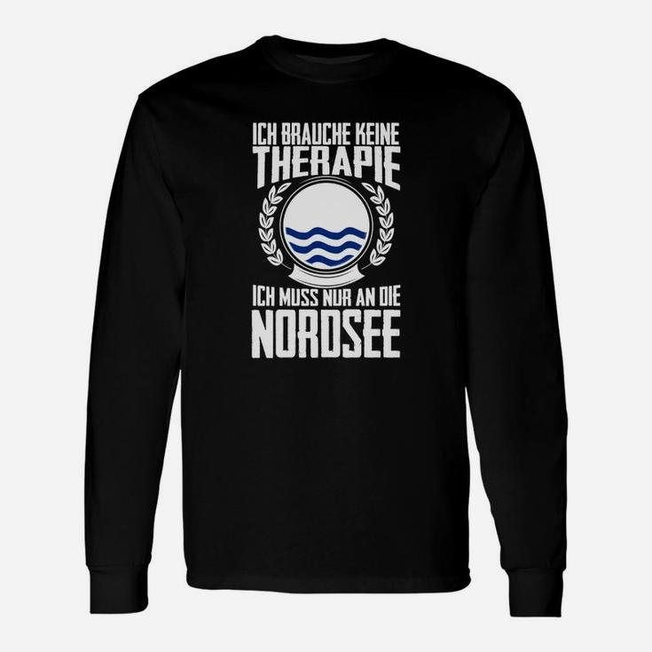 Nordsee-Therapie Langarmshirts mit Humor für Meeresliebhaber