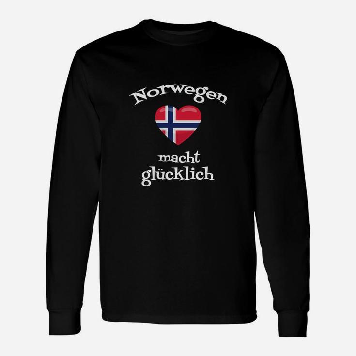 Norwegen Macht Glücklich Langarmshirts