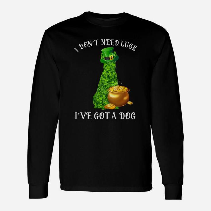 I Do Not Need Luck I Have Got An Australian Cattle Dog Shamrock St Patricks Day Dog Lovers Long Sleeve T-Shirt