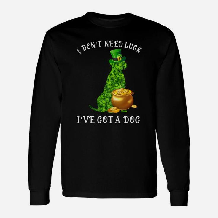 I Do Not Need Luck I Have Got A Cane Corso Shamrock St Patricks Day Dog Lovers Long Sleeve T-Shirt