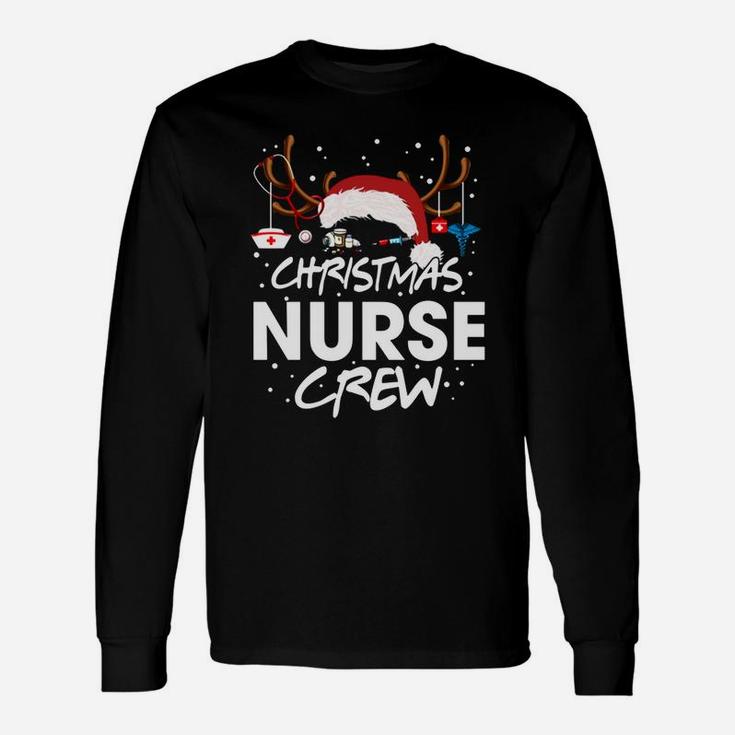 Nurse Christmas Crew Long Sleeve T-Shirt