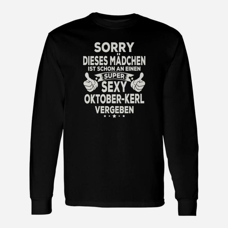 Oktoberfest Damen Langarmshirts Super Sexy Oktober-Kerl Vergeben Spruch