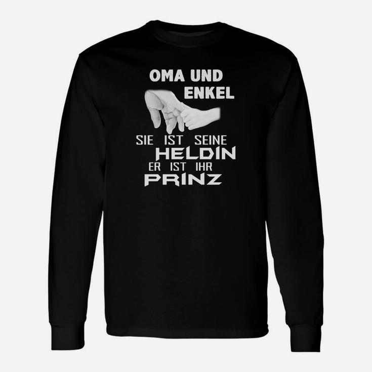 Oma Und Enkel Sie Ist Seine Heldin Er Ist Ihr Prinz Langarmshirts