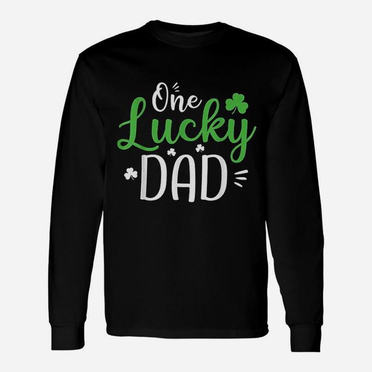 One Lucky Dad St Patricks Day Daddy Long Sleeve T-Shirt
