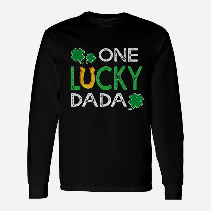 One Lucky Dada St Patricks Day, dad birthday gifts Long Sleeve T-Shirt