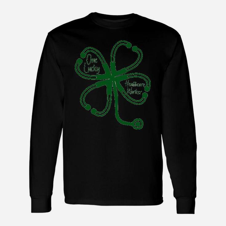 One Lucky Healthcare Worker St Patricks Day Long Sleeve T-Shirt