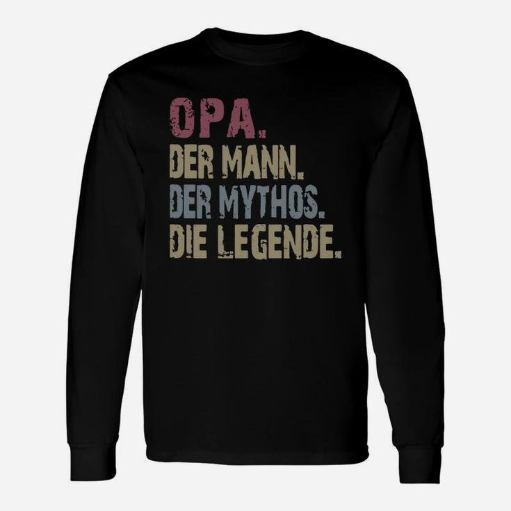 Opa Der Mann Der Mythos Die Legende Vintage Shirt Long Sleeve T-Shirt