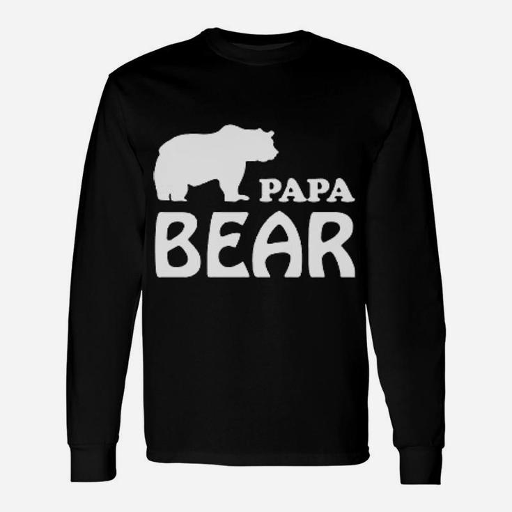 Papa Bear Simple Art, best christmas gifts for dad Long Sleeve T-Shirt