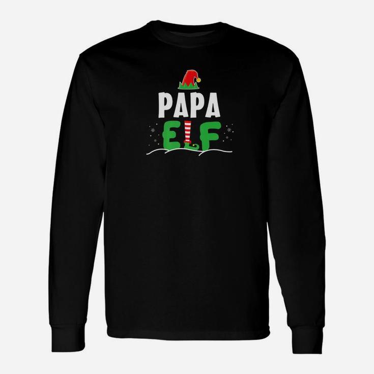 Papa Elf Matching Christmas Long Sleeve T-Shirt